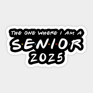 Retro Class of 2025 Senior Graduation Vintage Funny Seniors 2025 Sticker